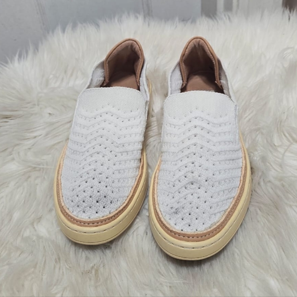 UGG Sammy Chevron Knit Gray Loafers Women's Size 7